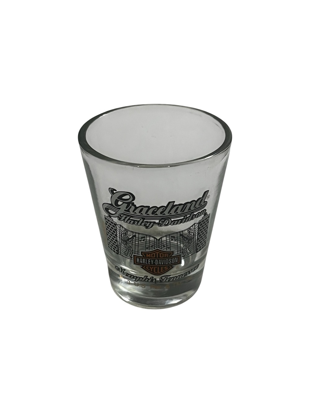 Harley-Davidson Graceland Clear Glass Shot Glass
